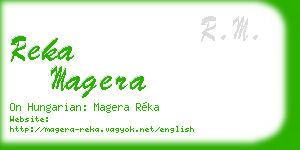 reka magera business card